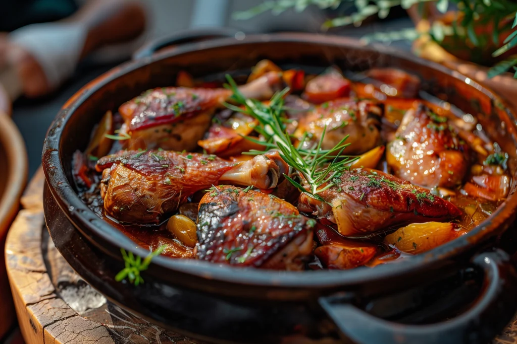 LA bonne durée de cuisson du canard en cocotte en fonte