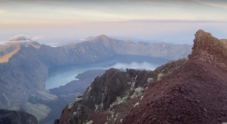 Mont Rinjani en Indonésie