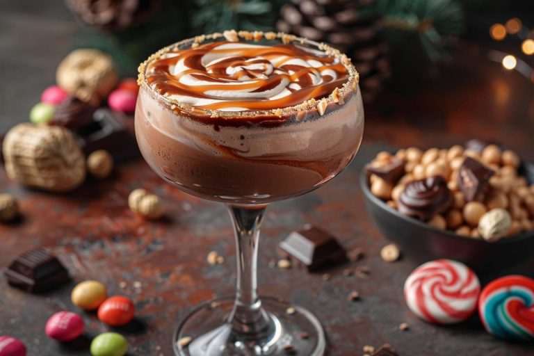 Recette du cocktail bonbon Snickers : douceur et gourmandise dans un verre
