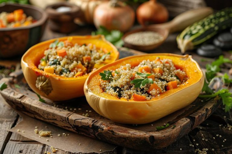 Courge farcie végétarienne : recette gourmande et saine pour un repas équilibré sans viande