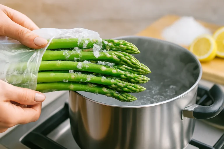 cuisson asperges congelées