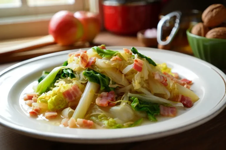 recette chou chinois lardon