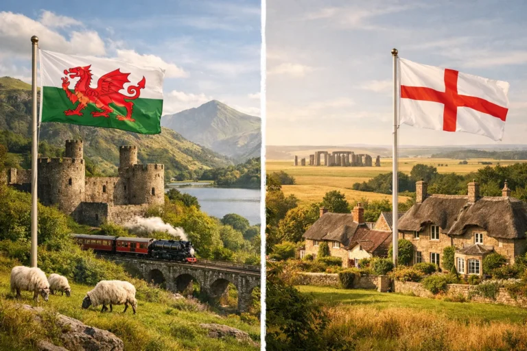 différence Pays de Galles et Angleterre