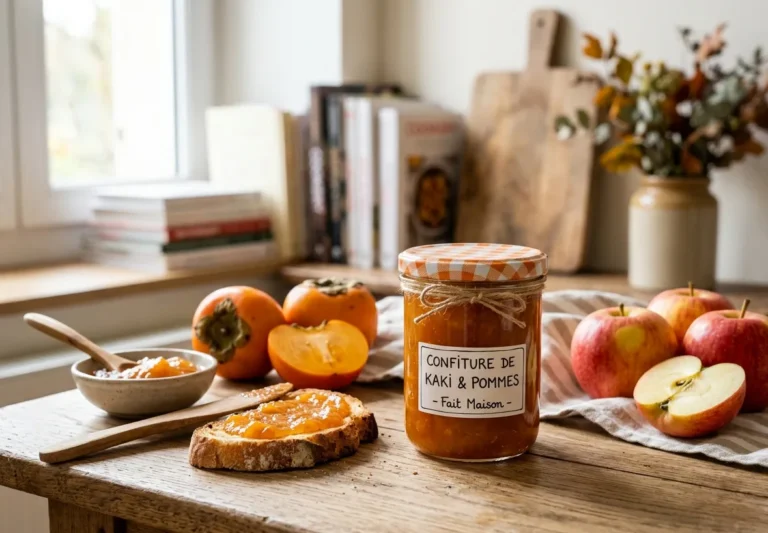confiture de kaki et pommes