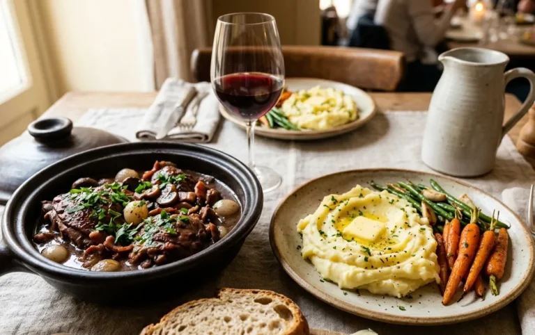 accompagnement coq au vin